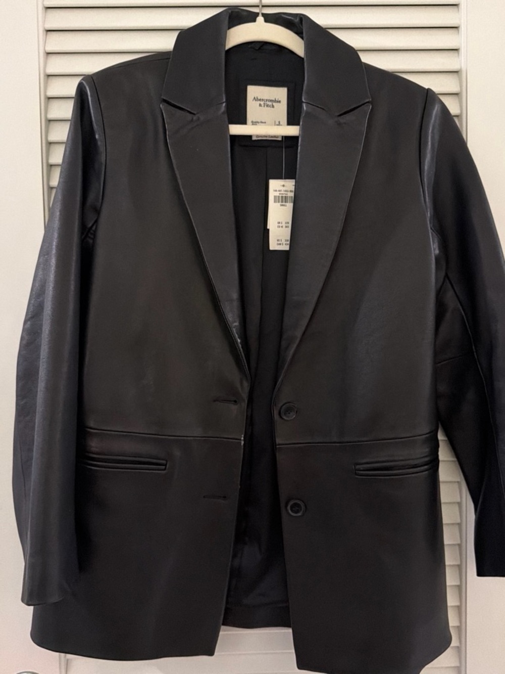 [TAGS ON] 100% Genuine Leather Abercrombie & Fitch Leather Blazed